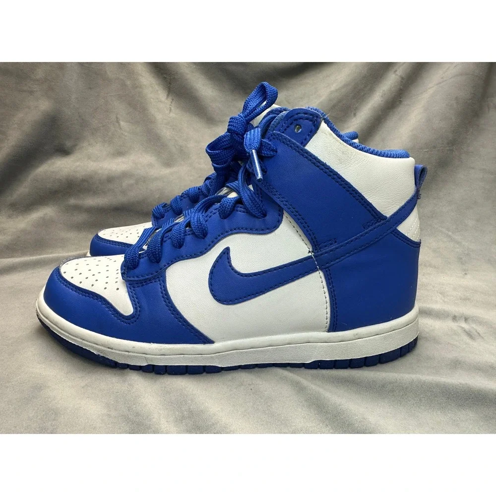 Nike Dunk High Kentucky Blue‎ BG 4Y White Game Royal Kids Sneakers 2021